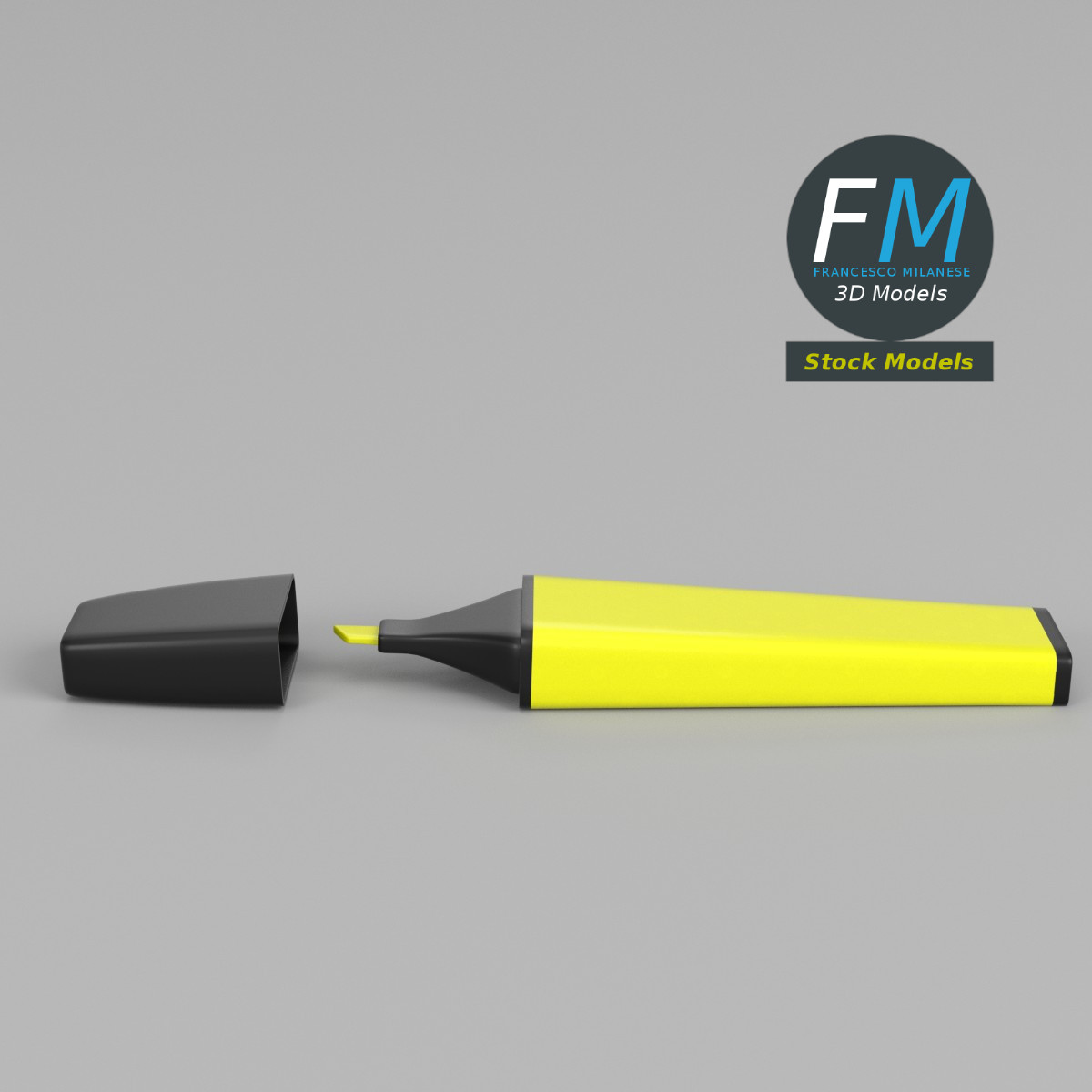 Highlighter stationery by 3DOcean