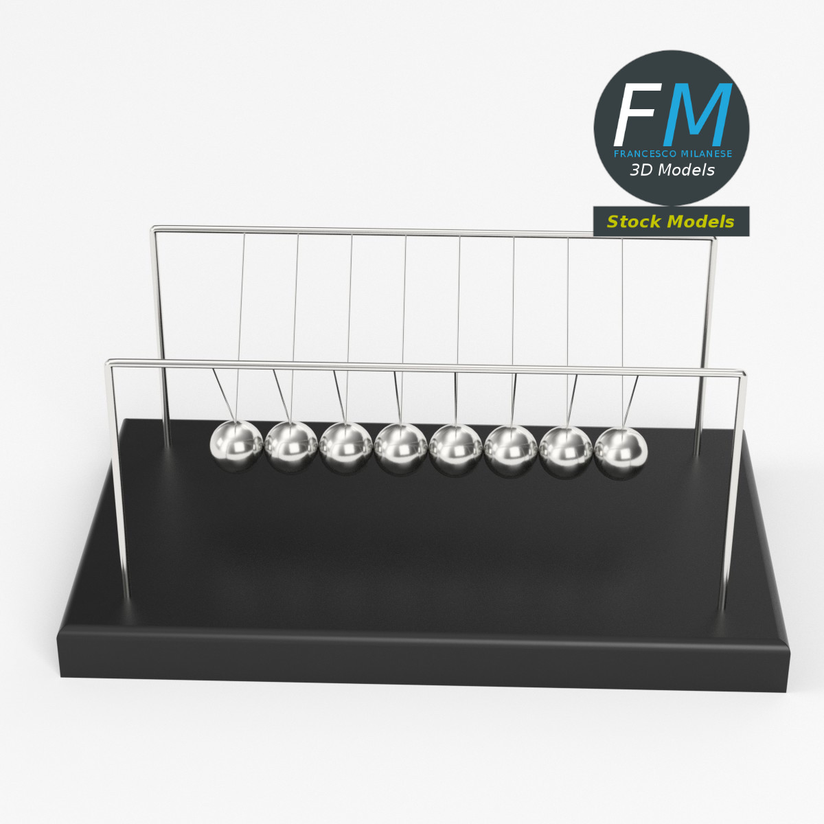 Newton's cradle 1 by FrancescoMilanese85 | 3DOcean