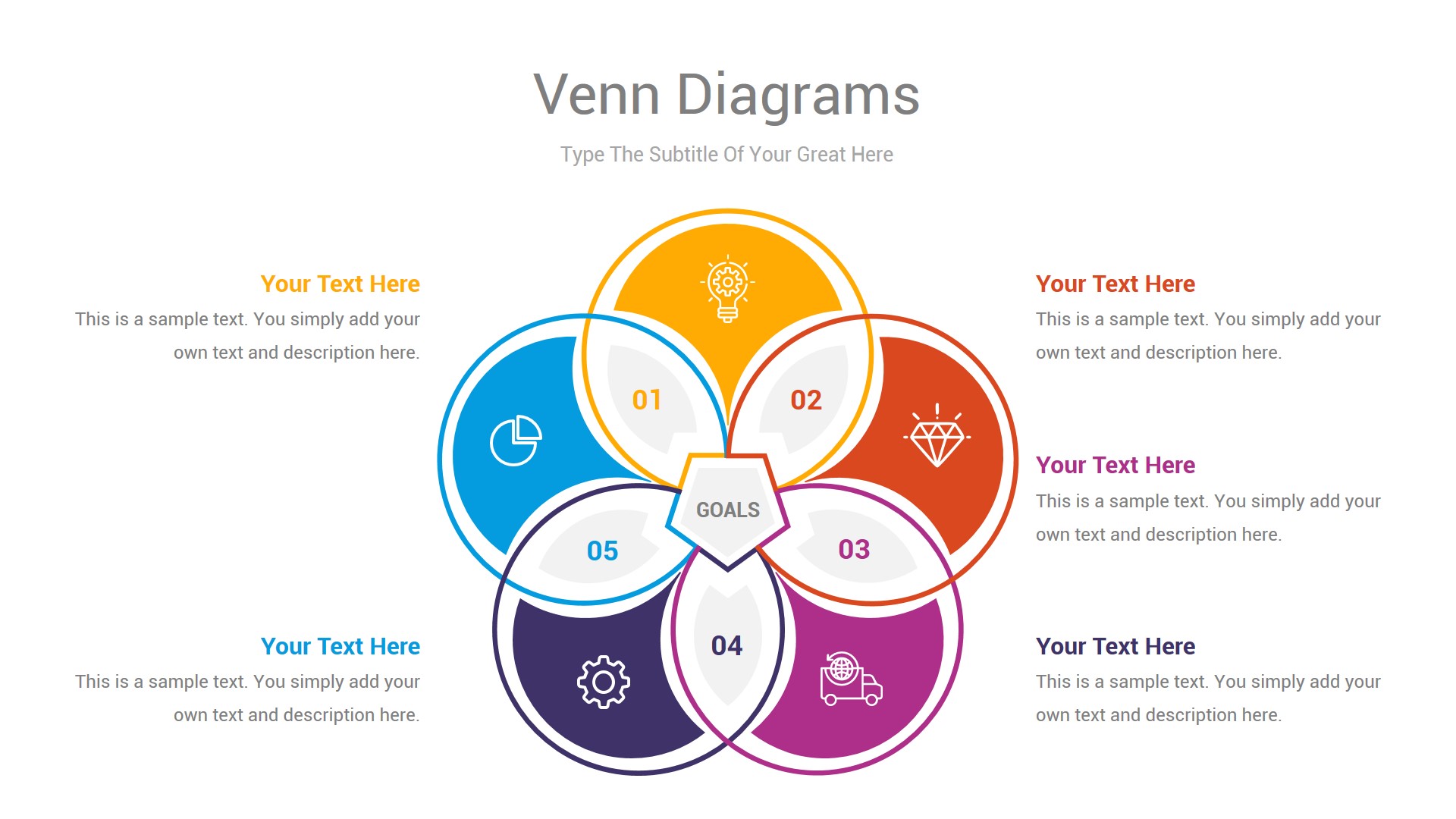 Venn Diagrams Google Slides & Illustrator Template, Presentation Templates