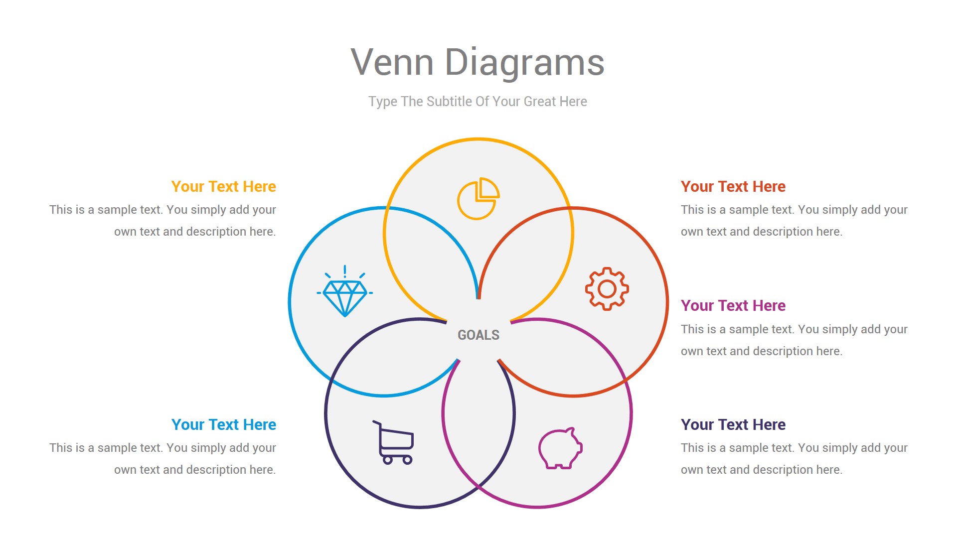 Venn Diagrams Google Slides & Illustrator Template, Presentation Templates