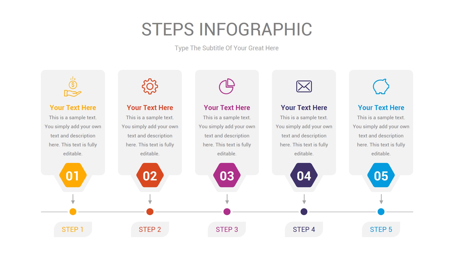 Steps Infographic Google Slides & Illustrator Template, Presentation ...