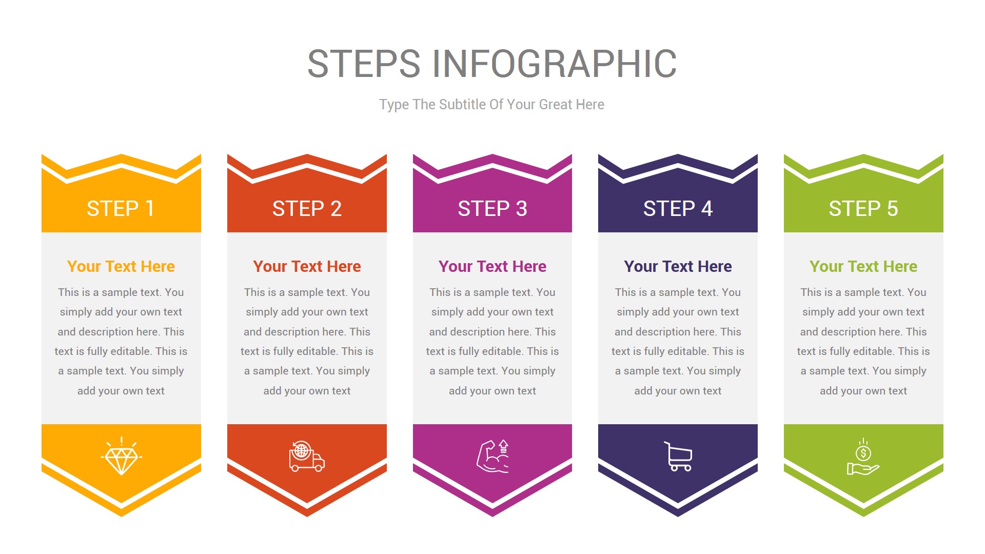 Steps Infographic Google Slides & Illustrator Template, Presentation ...