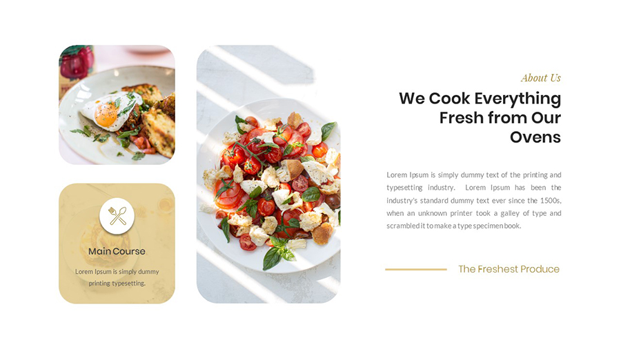 Delizioso – Food & Restaurant PowerPoint Template, Presentation Templates