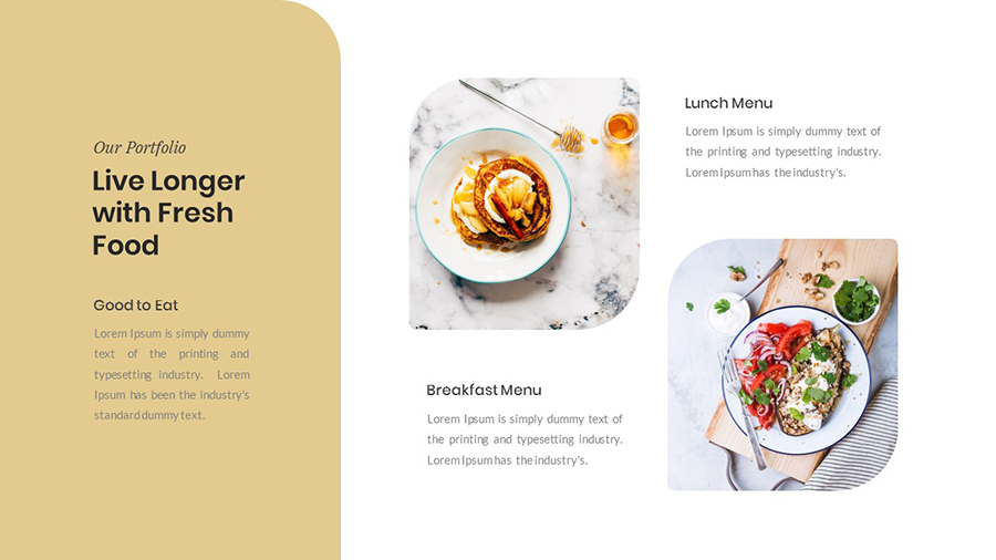 Delizioso – Food & Restaurant PowerPoint Template, Presentation Templates