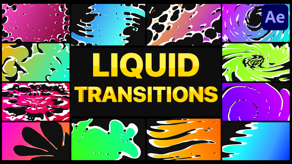 Gradient Liquid Transitions | After Effects