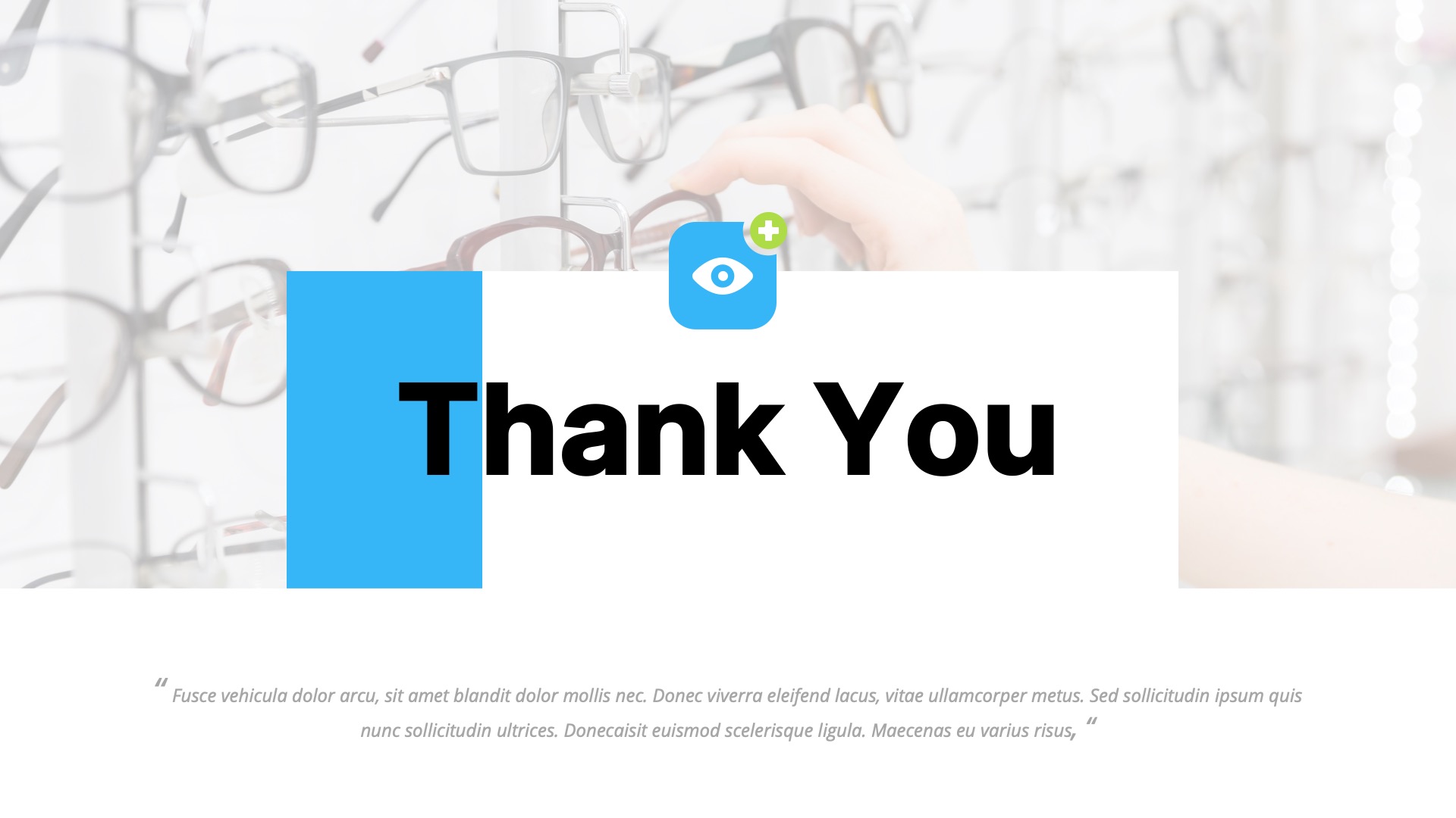 Optica - Optometrist & Eyecare Powerpoint Template, Presentation Templates