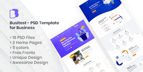 Download Busitest Psd Template For Business By Floydtheme Themeforest