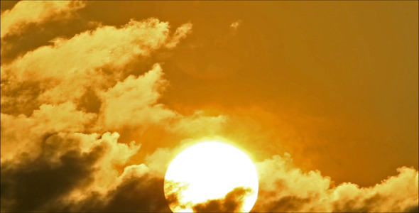 Morning Sun Behind Cloud 2