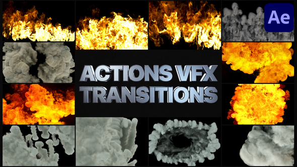 Smoke And Fire Transitions | After Effects