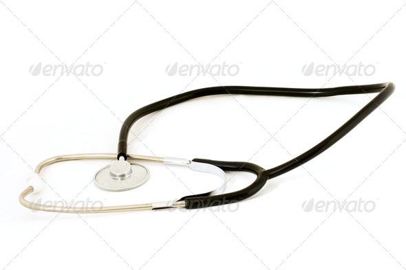 stethoscope at white background - Stock Photo - Images