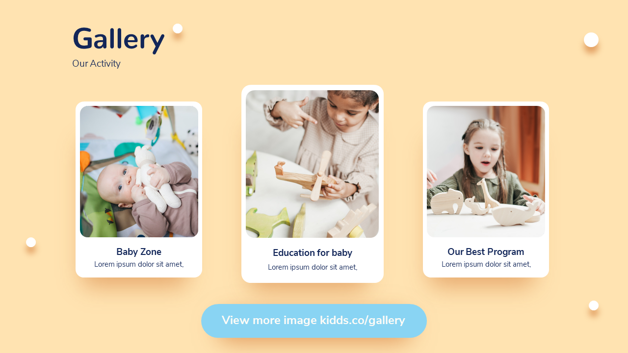 Kidds - Kids & Baby Google Slides Presentation, Presentation Templates