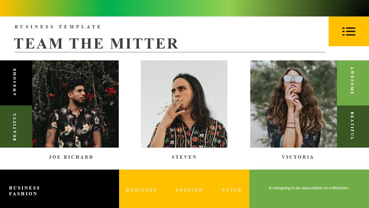 The Mitter- Business Presentation PowerPoint Template, Presentation ...