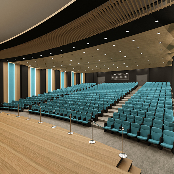 Auditorium Hall Interior - 3Docean 30144815