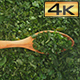Chopped Parsley on Olive Wood Spoon - VideoHive Item for Sale
