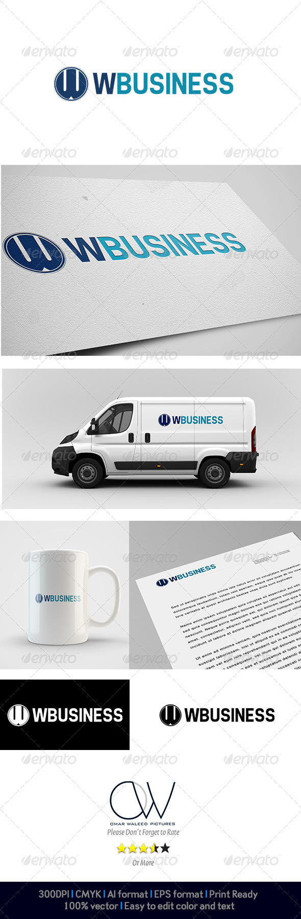 W business Logo - Letters Logo Templates