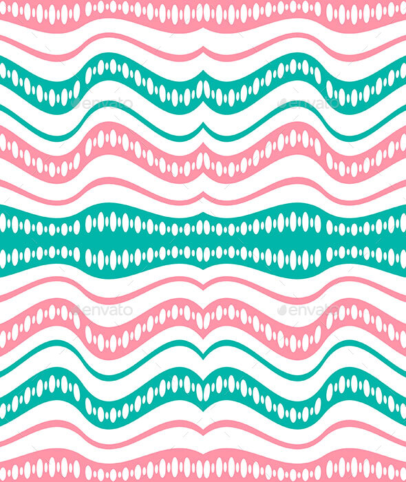 Waving Lines Vivid Seamless Pattern