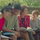 Portrait of Smart Diverse Multiethnic College Students Learning Together Outdoor - VideoHive Item for Sale