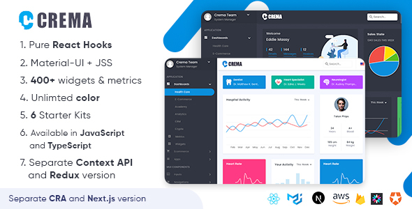 Crema - React - ThemeForest 26540158