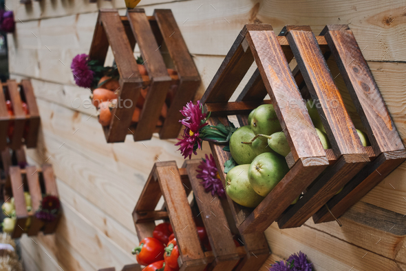 Upcycling ideas, Recycle crafts for home Storage. Wooden Storage Containers for fruit and vegetables