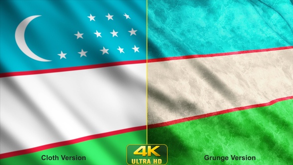 Uzbekistan Flags alt