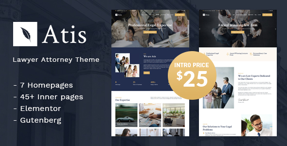 Atis – Lawyers Advisors Business Theme