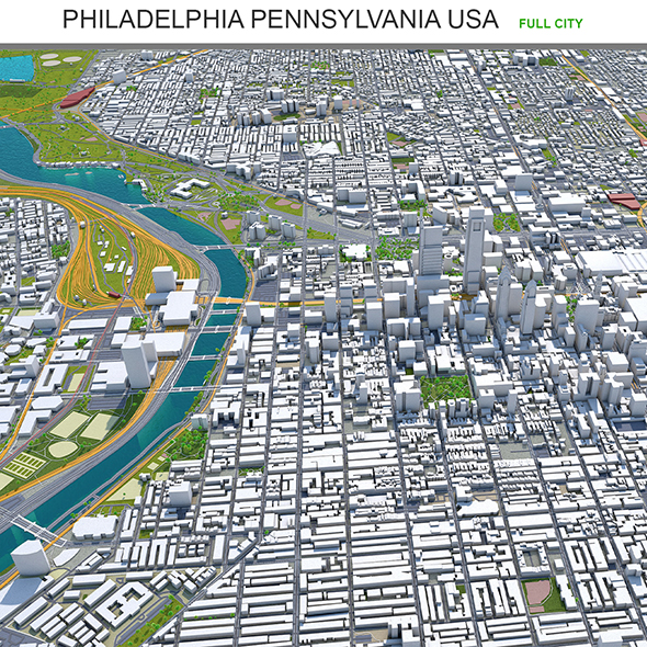 Philadelphia city Pennsylvania - 3Docean 30167205
