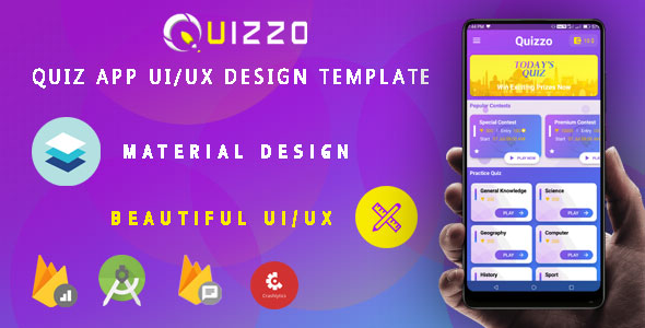 [DOWNLOAD]Quiz App - Android UI/UX Design Template