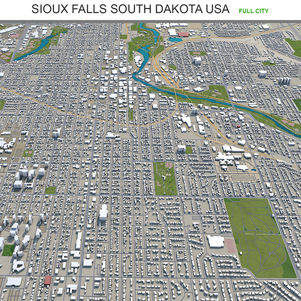 Sioux Falls city - 3Docean 30180475
