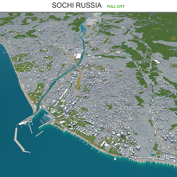 Sochi city Russia - 3Docean 30180555