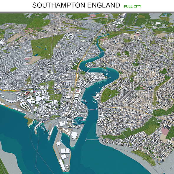 Southampton city England - 3Docean 30180622
