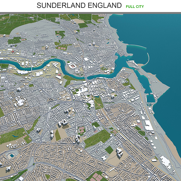 Sunderland city England - 3Docean 30180825
