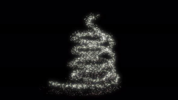 Abstract christmas tree animation.