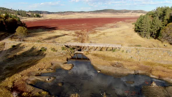 Aerial View of Lake Cuyamaca, California, USA alt