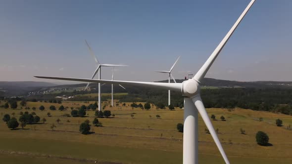 Windmills for electric power zoom-out