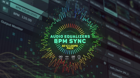 Audio Equalizers Bpm Sync VJ Pack