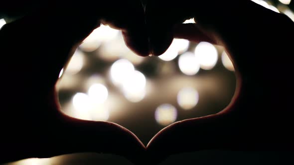 Heart Symbol On Lights Background alt