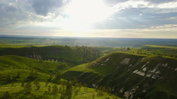 Countryside Hills And Ravines