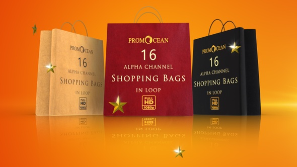 16 Shopping Bags Pack