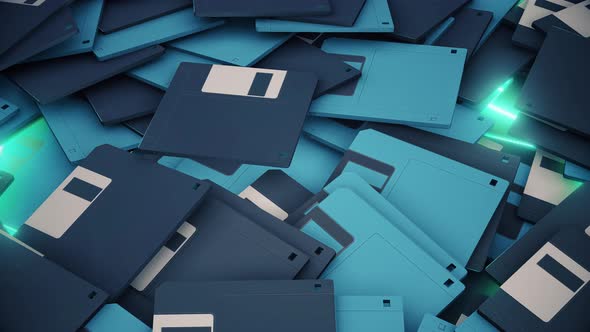 Old Floppy Disks 4k alt