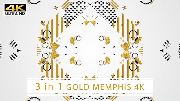 Gold Memphis 4K (White)