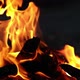 Super slow motion flames of a barbecue - VideoHive Item for Sale