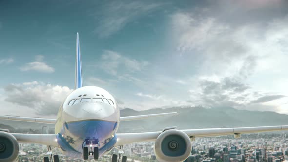 Airplane Take Off Santiago Chile alt