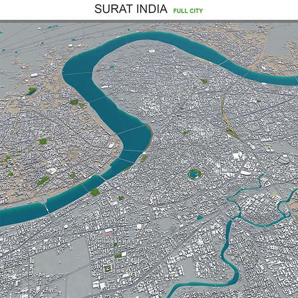 Surat city India - 3Docean 30185506