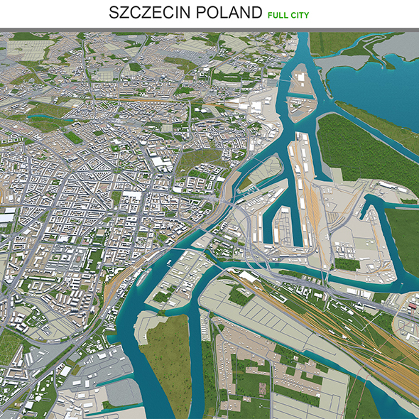 Szczecin city Poland - 3Docean 30185814