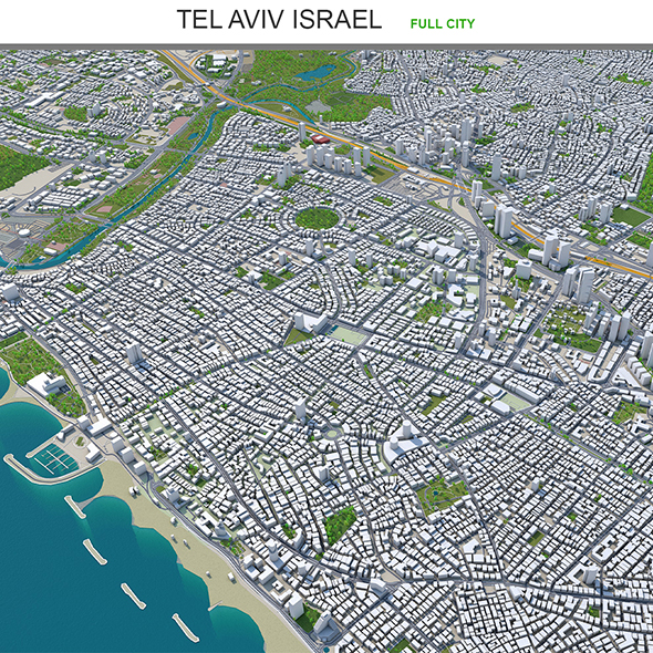 Tel Aviv city - 3Docean 30187003