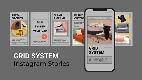 Grid System Instagram Stories
