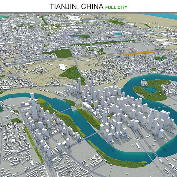 Tianjin city China - 3Docean 30188378