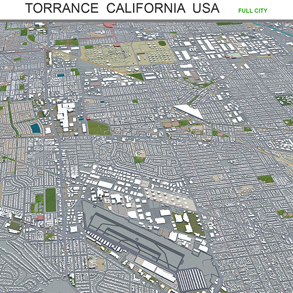 Torrance city California - 3Docean 30188709