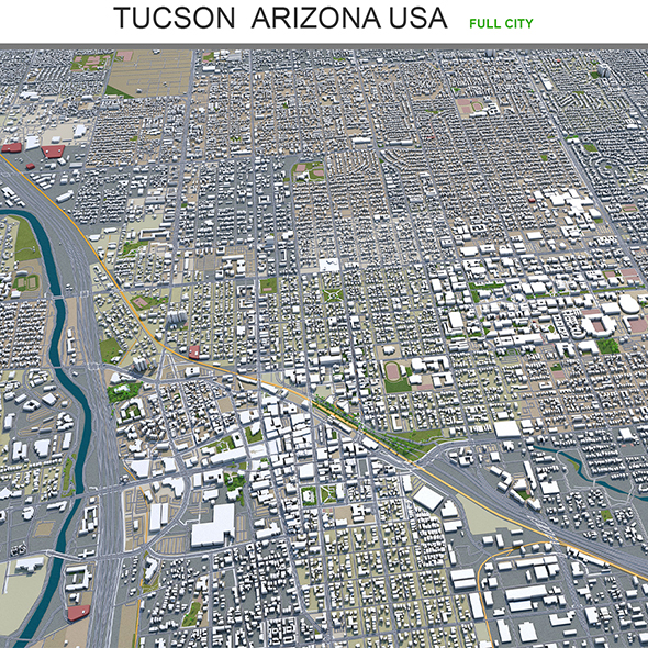 Tucson city Arizona - 3Docean 30194173
