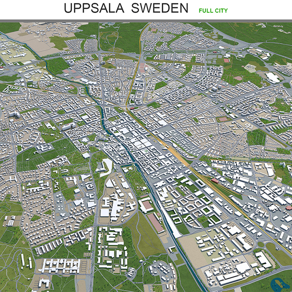 Uppsala city Sweden - 3Docean 30194430